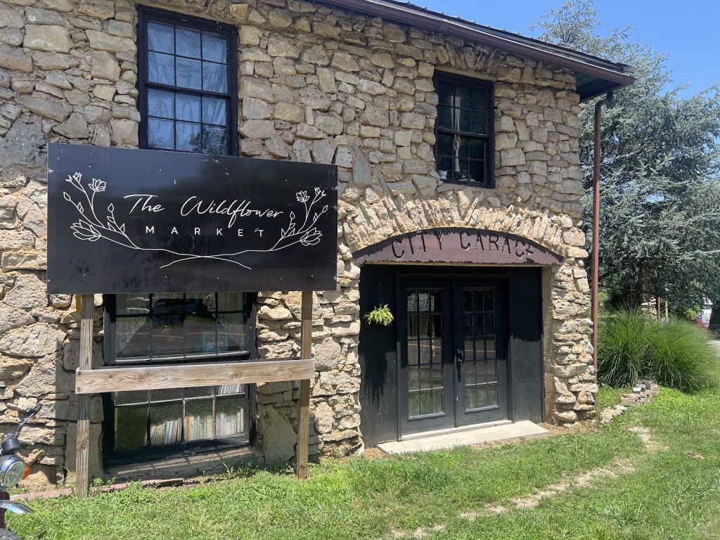 The historic stone building on Searcy Street that houses Black Oven